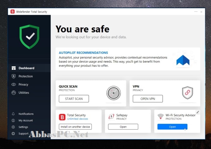 Download Grátis do código de ativação do Bitdefender Total Security Crack