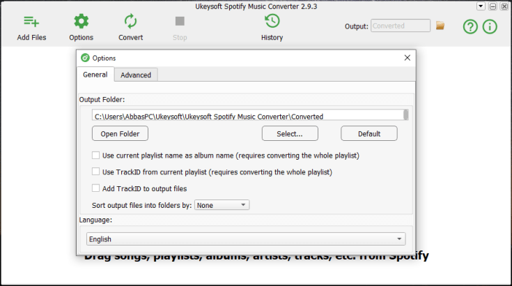 Ukeysoft Spotify Music Converter registrado para Windows