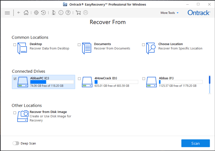 Chave de ativação Ontrack EasyRecovery Professional