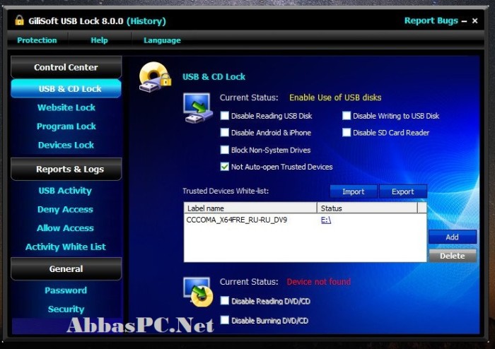 GiliSoft USB Lock 8.8.0 versão completa quebrada