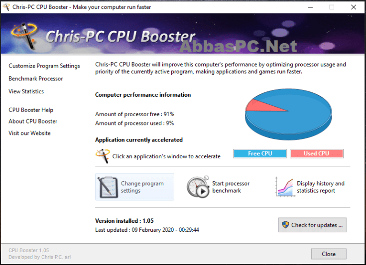 Chave serial do reforço de CPU Chris-PC