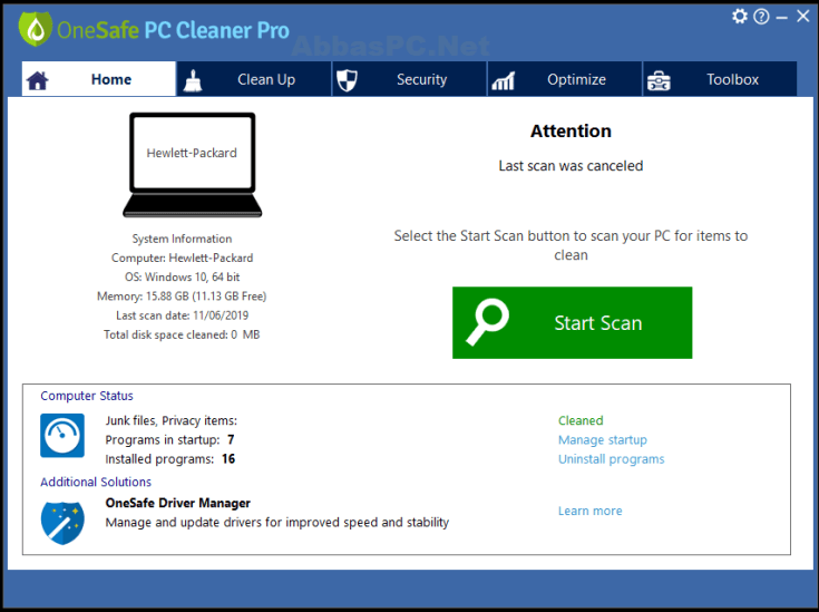 Download da chave de licença do OneSafe PC Cleaner Pro