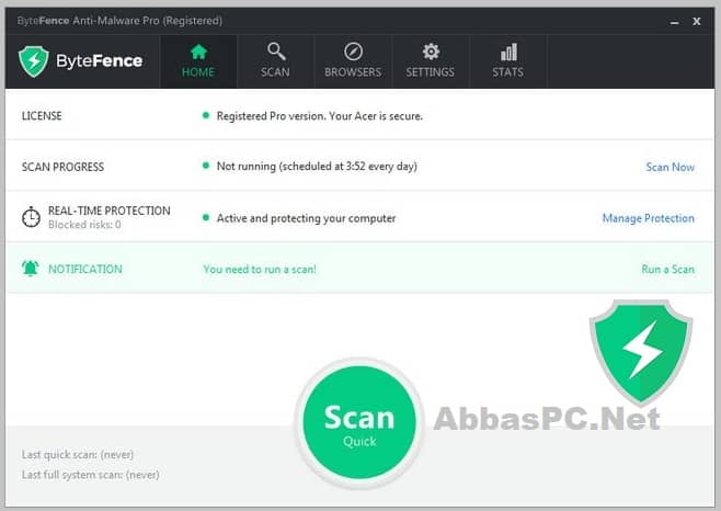 Lista gratuita de chaves de licença do ByteFence Anti-Malware Download