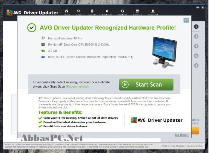 Código de ativação do AVG Driver Updater 2020 Grátis aqui