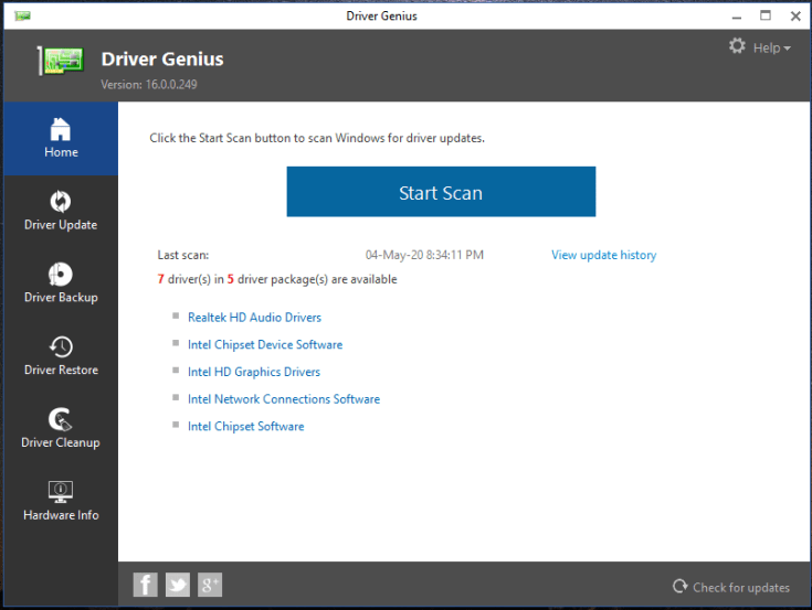 Download Grátis do código de licença profissional do Driver Genius