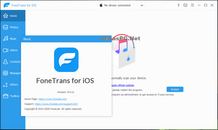 Download da chave de licença do FoneLab FoneTrans para iOS