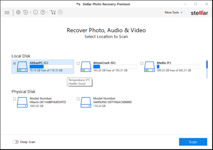 Chave de ativação premium do Stellar Photo Recovery