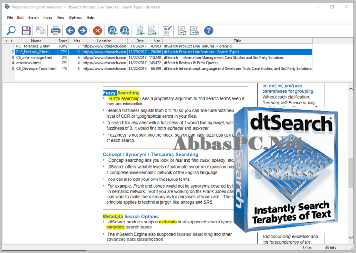 Download Grátis do DtSearch Desktop Engine para Windows