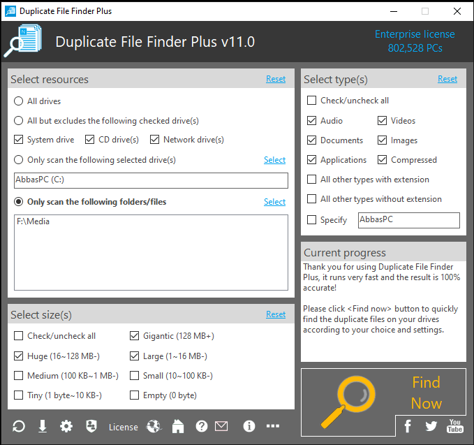 Chave de licença do TriSun Duplicate File Finder Plus