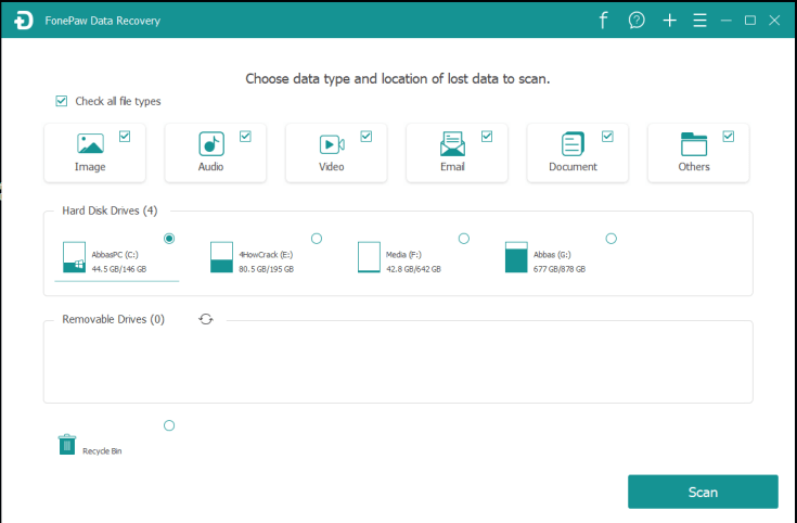 Download Grátis da versão completa do FonePaw Data Recovery