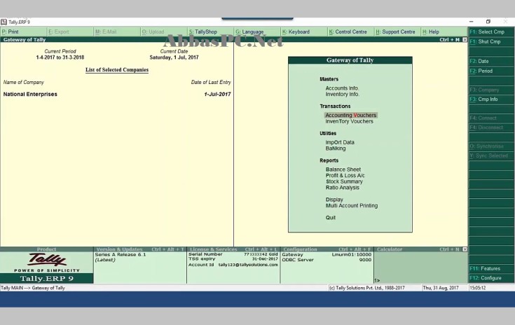 Download Grátis Crackeadoeado da versão completa do Tally ERP 9