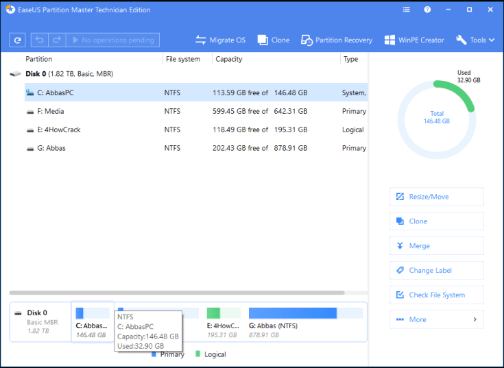 Download Grátis do código de licença mestre da partição EASEUS