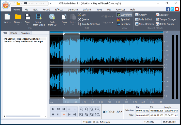 Download Grátis da chave de licença do AVS Audio Editor