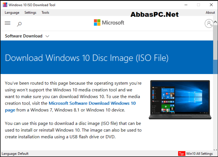 Download Grátis da ferramenta de download ISO do Windows 10