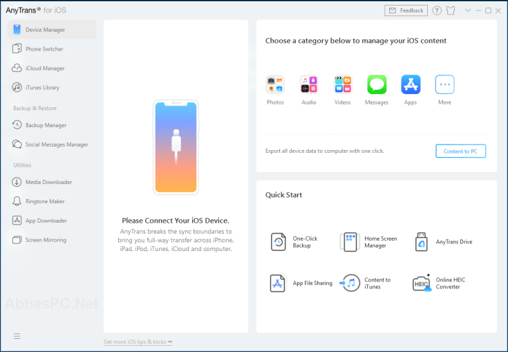 Download Grátis do código de licença AnyTrans para iOS