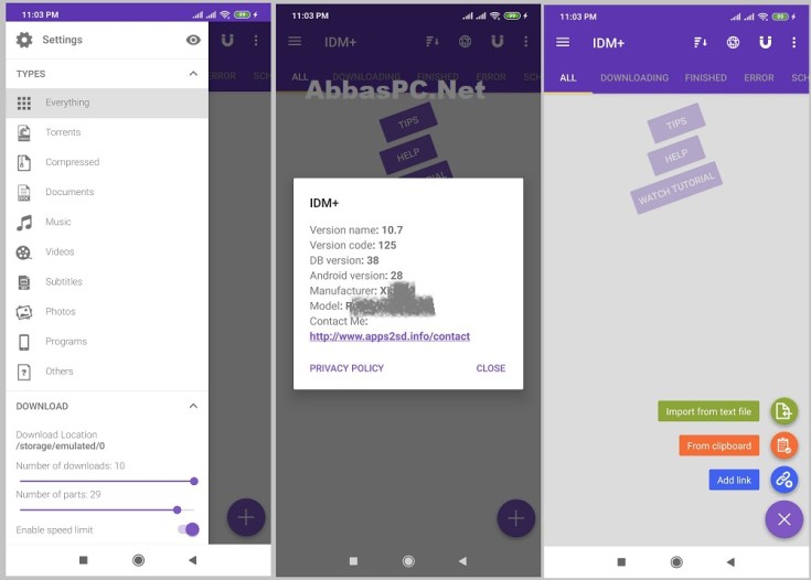 IDM+ APK MOD para Android