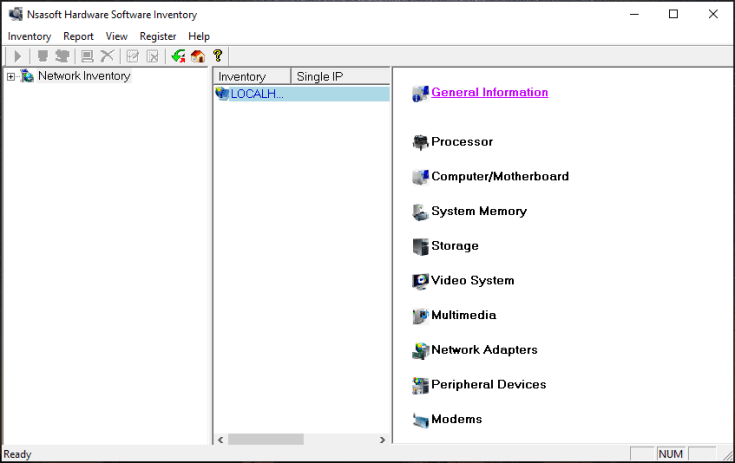 Download Grátis do inventário de software de hardware Nsasoft