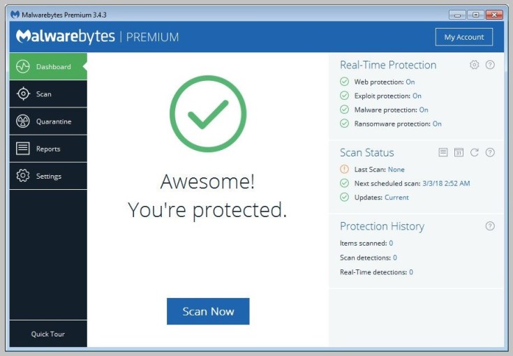 Download Grátis da chave de licença Premium do Malwarebytes