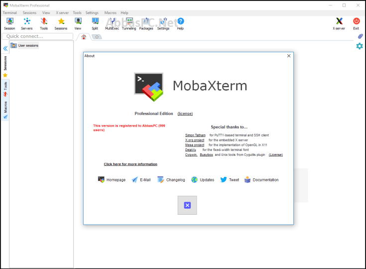 Chave de licença profissional MobaXterm