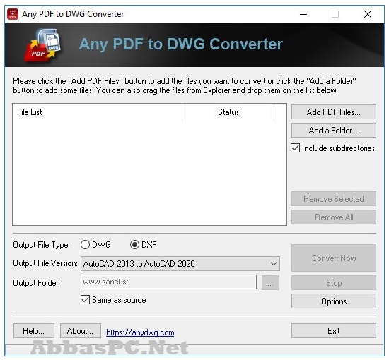 Download Grátis da versão completa do conversor de qualquer PDF para DWG