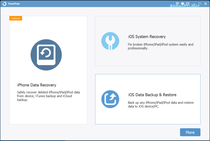 Download Grátis da chave serial de recuperação de dados do iPhone FonePaw