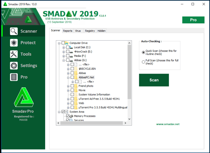 Download Grátis da chave serial Smadav Pro