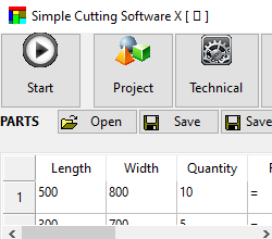 Software de Corte Simples X Crack