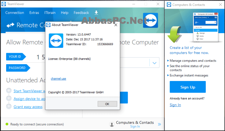 Download da chave de licença do TeamViewer Enterprise