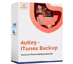 Chave de backup do iTunes Tenorshare 4uKey